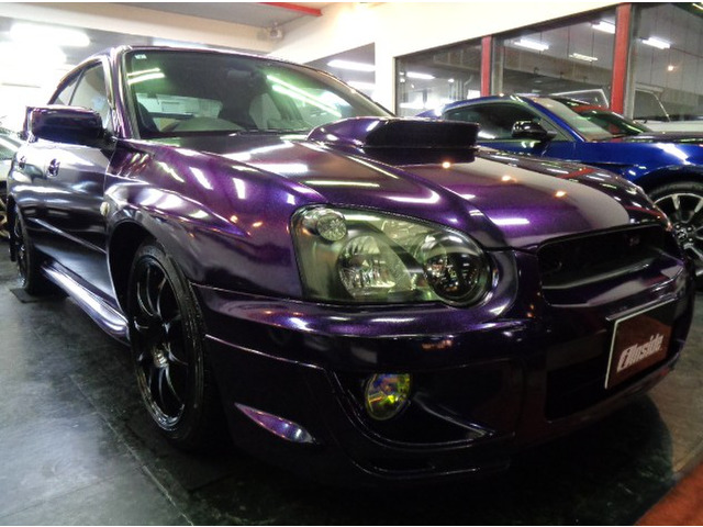 インプレッサWRXSTIパープルMカラーフルエアロワイドボディ&EJ20BOXERターボエンジン6MT4WD&車高調DCCDブレンボキャリパー他ドレスアップライトチューン仕様車が入庫しました