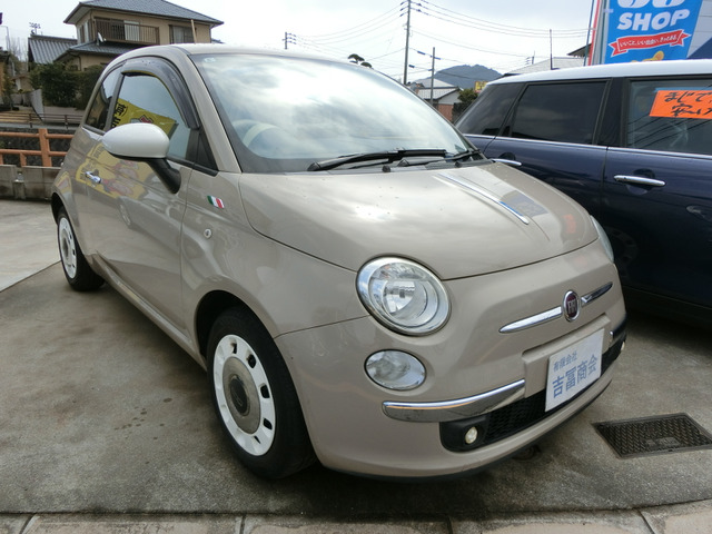 フィアット500（フィアット）パステロ　ポータブルナビ・ETC!車検満タン! 中古車画像