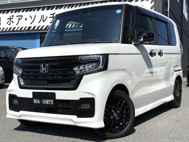 NBOXカスタム（ホンダ）L ターボ スタイルプラス ブラック　純正ナビ バックカメラ フルセグTV 中古車画像