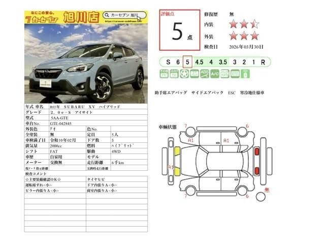 XV2.0e-S アイサイト 4WD