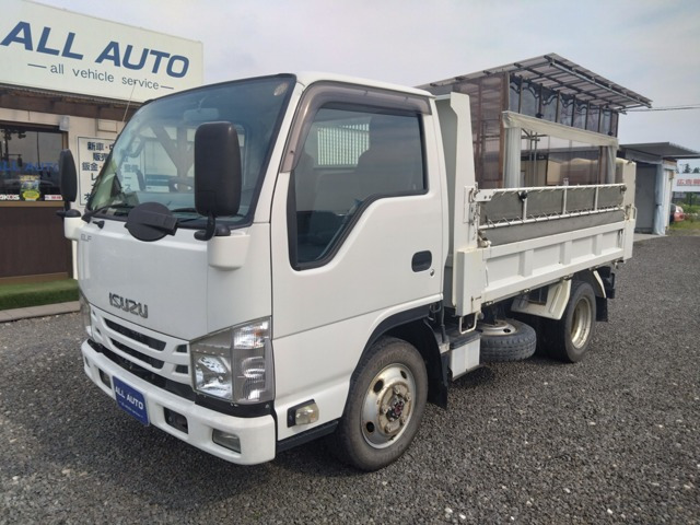 エルフ3.0 強化ダンプ フルフラットロー ディーゼル 4WD