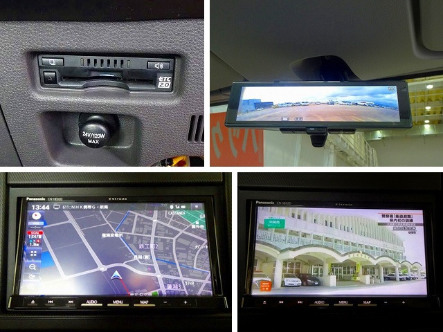 ETC2.0 ���[���~���[���o�b�N���j�^�[ �ЊO�������[�i�r/�t���Z�OTV/DVD/Bluetooth(CN-HE02D)