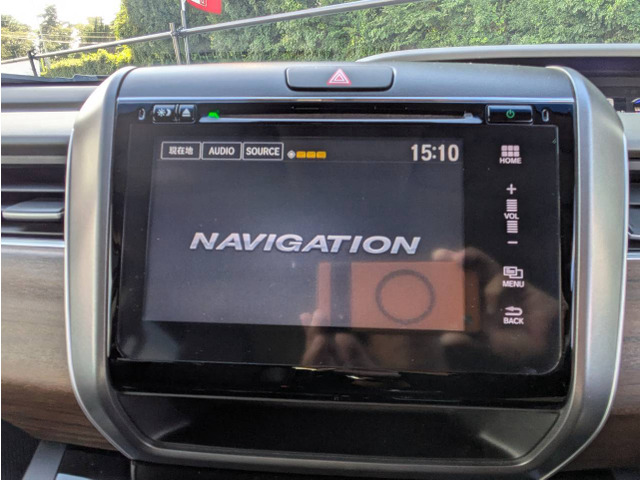 純正インターナビ装備 CD DVD HDMI AUX 地デジTV Bluetooth再生 ハンドル操作可能 リアモニター連動