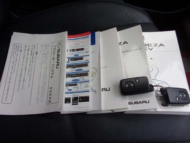 取扱説明書など。スマートキー2個あります。