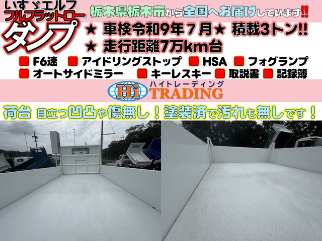 エルフ3.0 強化ダンプ フルフラットロー ディーゼル