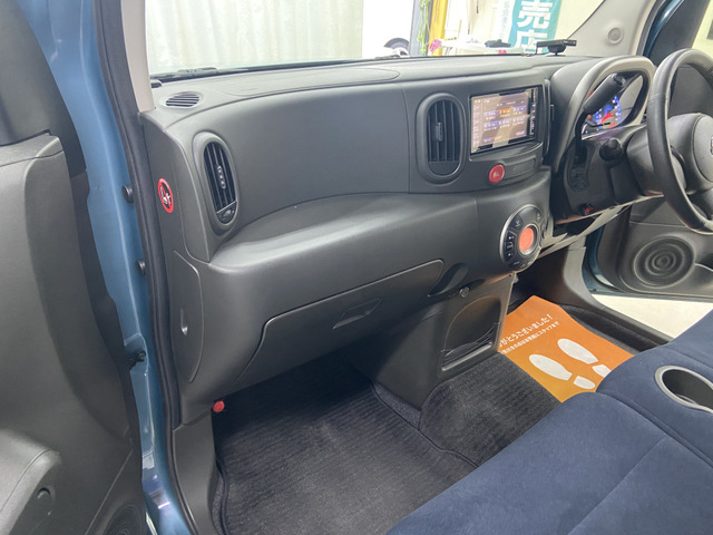 日産 キューブ 1.5 15X インディゴプラスプラズマ 禁煙車 SDナビ