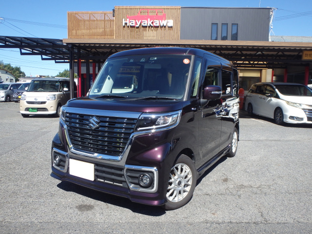 スペーシアカスタム(スズキ) ハイブリッド(HYBRID) XS　8インチナビ 両側電動スライドドア 中古車画像