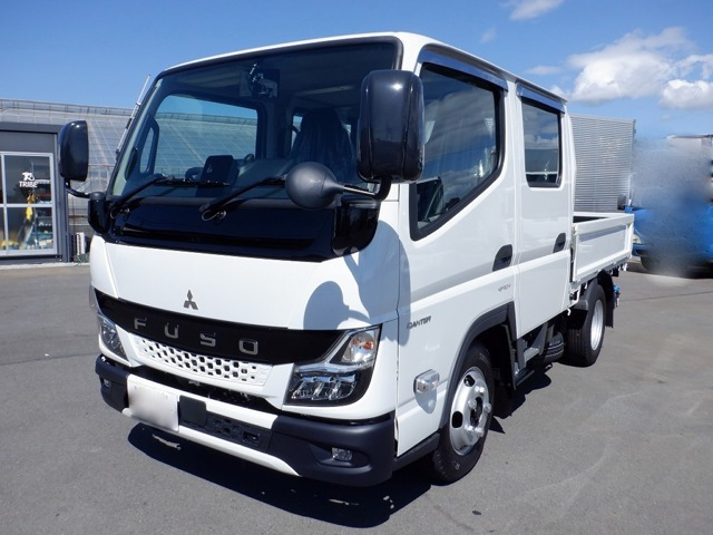 キャンター(三菱) 3.0 全低床 ディーゼル　Wキャブ デュオニックAT 木製3方開 中古車画像