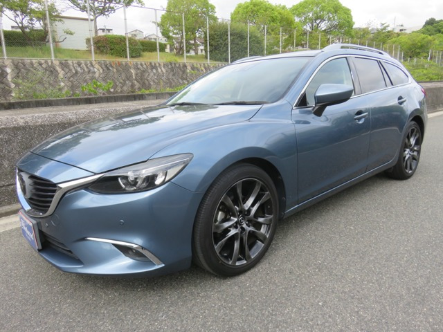 アテンザワゴン(マツダ) 2.2 XD Lパッケージ　ターボ 1オナ 黒本革 BOSE ETC 中古車画像