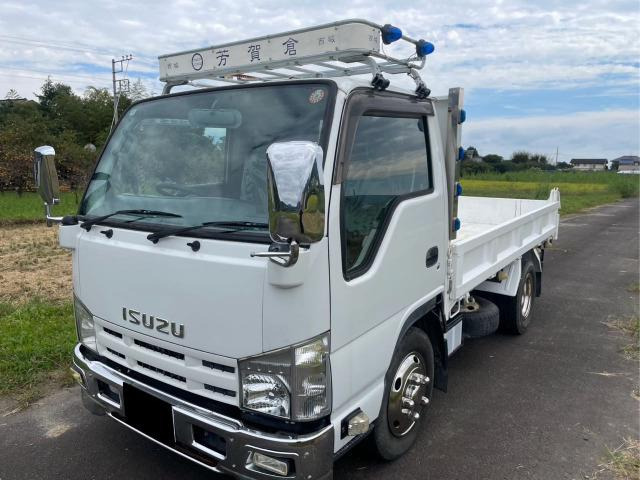 エルフ(いすゞ) ダンプ フルフラットロー ディーゼル 2トンダンプ ナビ ETC 中古車画像