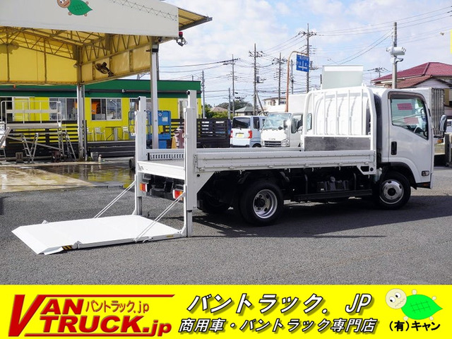 エルフ(いすゞ) 3.0 ハイキャブ セミロング フラットロー ディーセル　バイク運搬車 パワーゲート 2トン AT 中古車画像