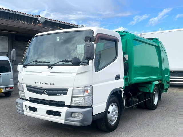 連続作動車 6.0立米 キャンター 圧縮式塵芥車
