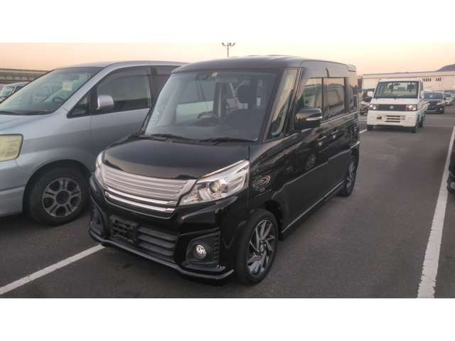 ターボ!衝突軽減レーダーブレーキシステム!アイドリングストップ!両側電動スライドドア!純正エアロ!純正アルミ!HID!フォグ!ABS!スマートキー!