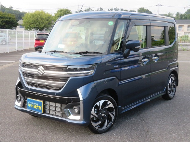 スペーシアカスタム(スズキ) ハイブリッド(HYBRID) XSターボ 4WD　純正コネクトナビ DTV ETC 中古車画像