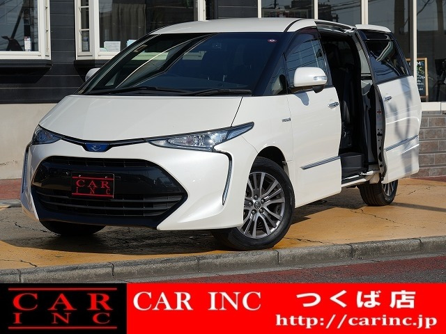 エスティマハイブリッド(トヨタ) 2.4 アエラス プレミアム 4WD　純正SDナビ10インチ 後席モニター 4WD 中古車画像