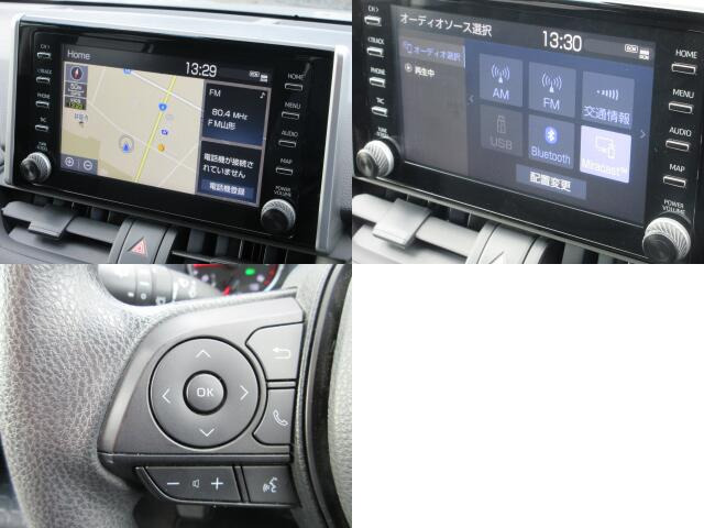 現在では必需品のナビが装備されています。オーディオはAM・FMラジオ・・Bluetooth・が使えます。快適ドライブの強い味方です!