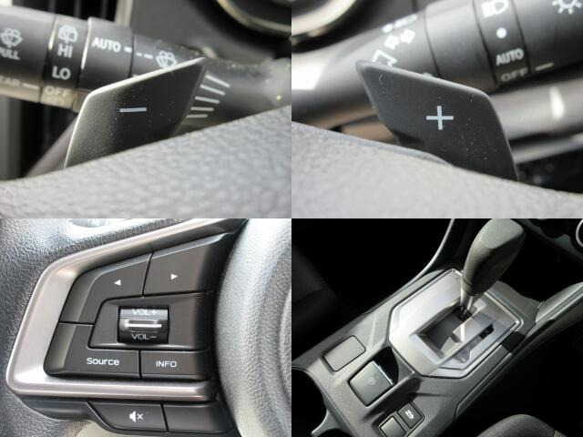 直感的な運転を楽しめるパドルシフト付きです