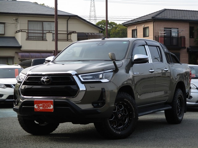 ハイラックス(トヨタ) 2.4 Z ディーゼル 4WD　社外9型SDナビ 社外17AW GRスポーツバー 中古車画像