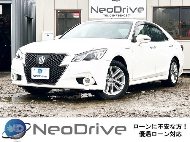 クラウンアスリート(トヨタ) ハイブリッド 2.5 S Four 4WD　寒冷地 純正マルチナビ フルセグTV 中古車画像