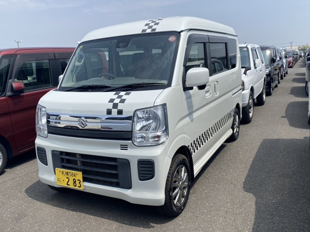 エブリイワゴン(スズキ) JPターボ ハイルーフ 4WD　ナビ・バックカメラ・エンジンスターター 中古車画像