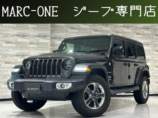ラングラー(ジープ) アンリミテッド サハラ ローンチエディション 4WD　1年保証付 Carplay ベージュ革 フルセグ 中古車画像