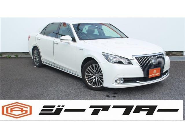 クラウンマジェスタ(トヨタ) 3.5 Fバージョン　純正ナビTV黒革温冷シートETCプリクラッシ 中古車画像