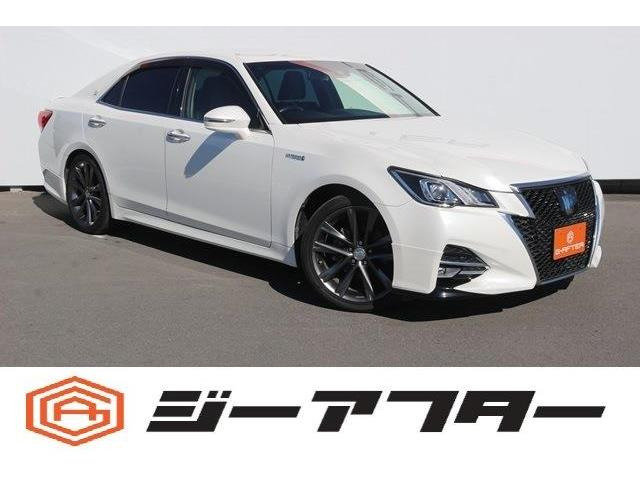 クラウンアスリート(トヨタ) ハイブリッド 2.5 S Jフロンティア　OPエアロ4本出マフラー純正ナビBカメラTV 中古車画像