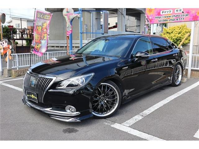 クラウンマジェスタ(トヨタ) 3.5 Fバージョン　黒全塗装 外品フルエアロ 中古車画像