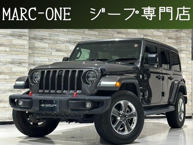 ラングラー(ジープ) アンリミテッド サハラ ローンチエディション 4WD　1年保証付 ベージュ革ヒーター Carplay ETC 中古車画像