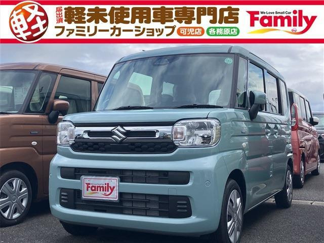 スペーシア(スズキ) ハイブリッド(HYBRID) X　両側電動スライド マット 届出済未使用車 中古車画像