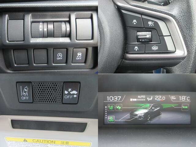 各種スイッチ付きです。話題のアイサイト搭載。安全運転の強い味方です☆