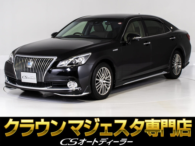 クラウンマジェスタ(トヨタ) 3.5 Fバージョン　後期 黒革 1オーナー エアロ プリクラS 中古車画像