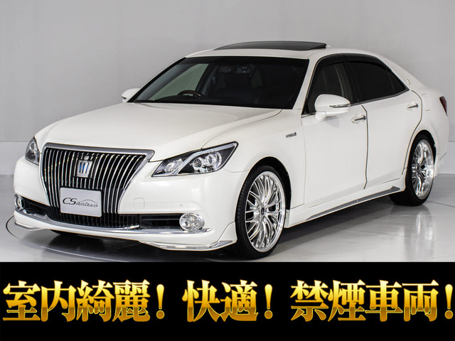 クラウンマジェスタ(トヨタ) 3.5 Fバージョン　禁煙 サンルーフ 黒革 エアロ プリクラ 中古車画像