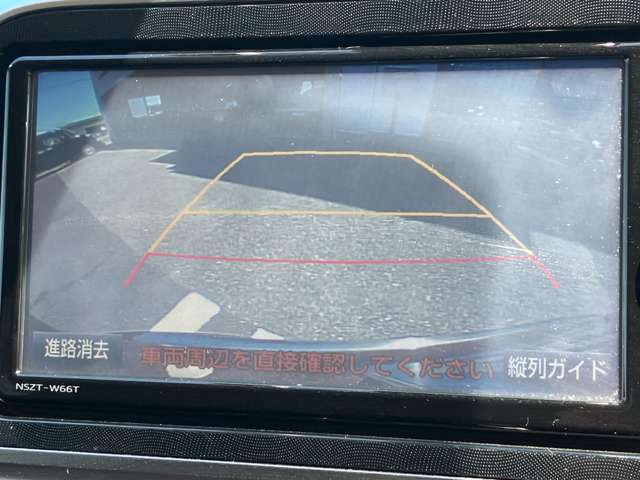 ☆後方確認に便利なバックカメラ付☆ガイドも表示され安心です☆