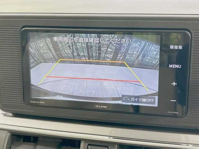 【バックカメラ】駐車時に後方がリアルタイム映像で確認できます。大型商業施設や立体駐車場での駐車時や、夜間のバック時に大活躍!運転スキルに関わらず、今や必須となった装備のひとつです!