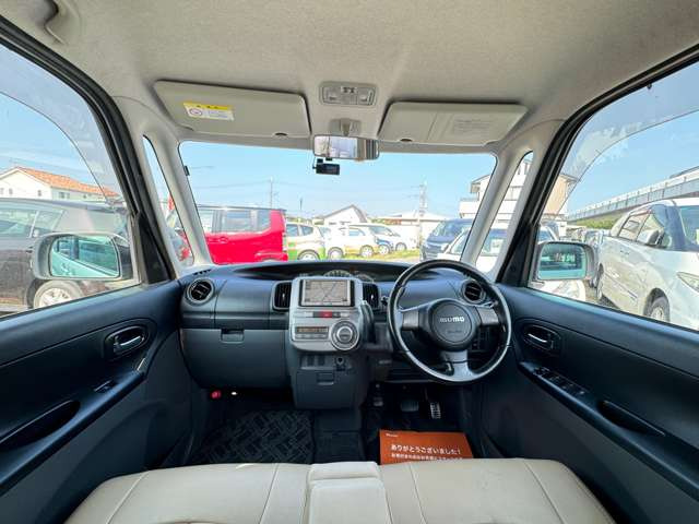 初心者の方でも安心して運転していただける視野の広さとなっております。