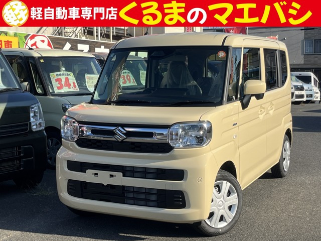 スペーシア(スズキ) ハイブリッド(HYBRID) G 4WD　届出済未使用車 衝突軽減ブレーキ 4WD 中古車画像