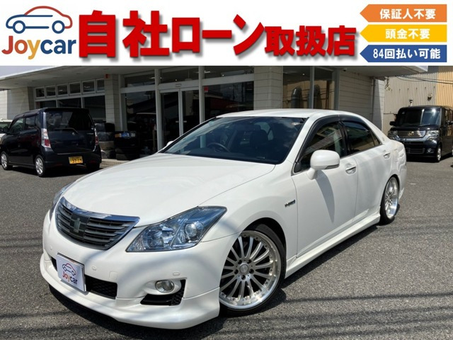 クラウンハイブリッド(トヨタ) 3.5　社外19インチアルミ・車高調・黒革パワーシ 中古車画像
