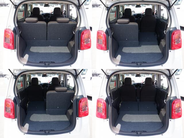 後部座席背もたれは分離しているので、別々に倒す事が可能です♪荷物の量に応じてアレンジ出来るので、嬉しいですね!