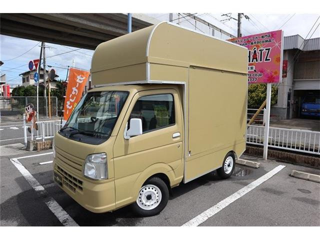 キャリイ(スズキ) KC エアコン パワステ オートギヤシフト 4WD　ベージュ全塗装 軽キッチンカー 4WD 中古車画像