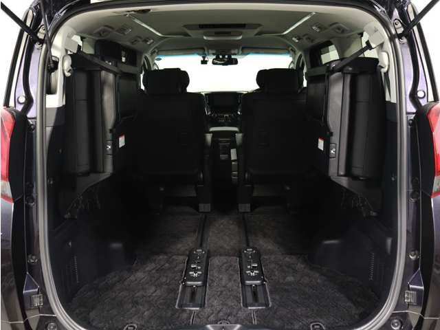 ミニバン最大級のスペース!ご家族、お友達とのキャンプやバーベキューほか、お仕事でも十分な容量が有ります!