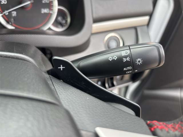 マニュアル感覚味わえますパドルシフト