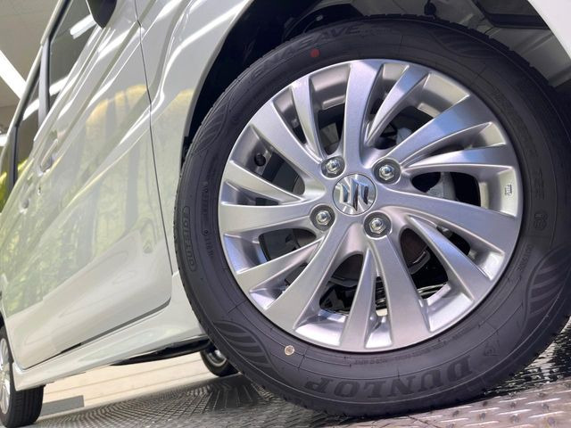 【純正14インチアルミホイール】外観にマッチした純正アルミホイールを装着しております。各種社外アルミホイールや、スタッドレスタイヤも取扱いしております。是非ご相談ください♪