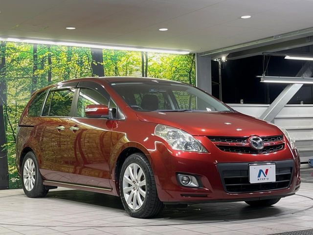 30，900km実走 18年 MPV 23T ターボ HDDナビ DVD再生 バックモニター ETC 両側電動スライド エアロ 18AW HID アドバンストキー 車検31年9月 マツダ MPV 2.3 23C スポーティーパッケージ 30.9万円 平成18年(2006年