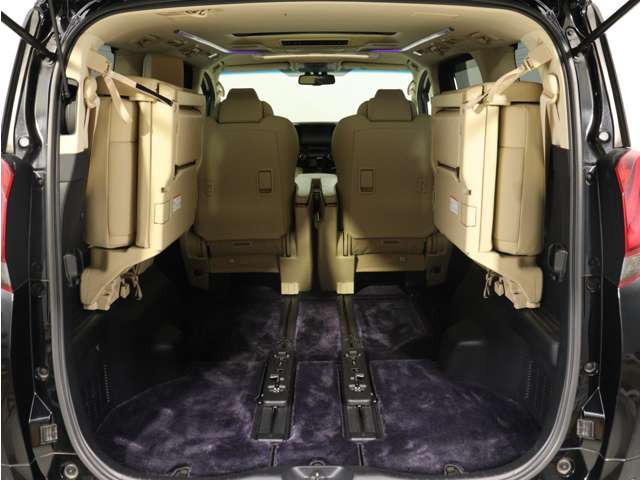 ミニバン最大級のスペース!ご家族、お友達とのキャンプやバーベキューほか、お仕事でも十分な容量が有ります!