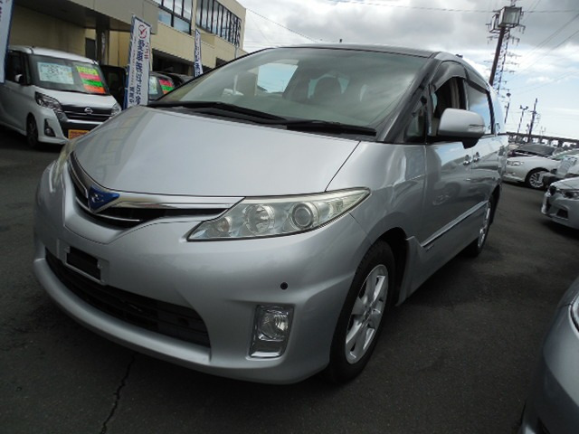 エスティマ（トヨタ）2.4 X 4WD　後席モニター・リアクーラー・ダブルサンル 中古車画像