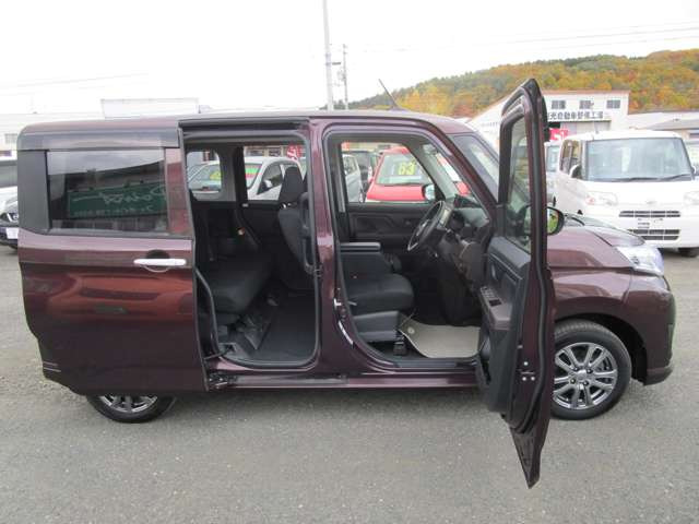 ドアの開閉度も広く乗車も楽です!