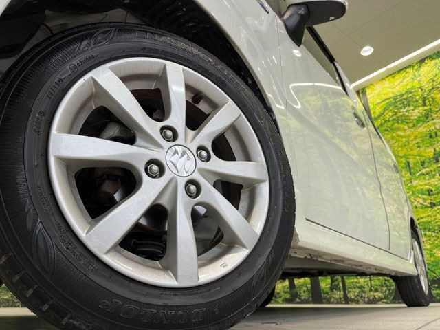 【純正14インチアルミホイール】外観にマッチした純正アルミホイールを装着しております。各種社外アルミホイールや、スタッドレスタイヤも取扱いしております。是非ご相談ください♪