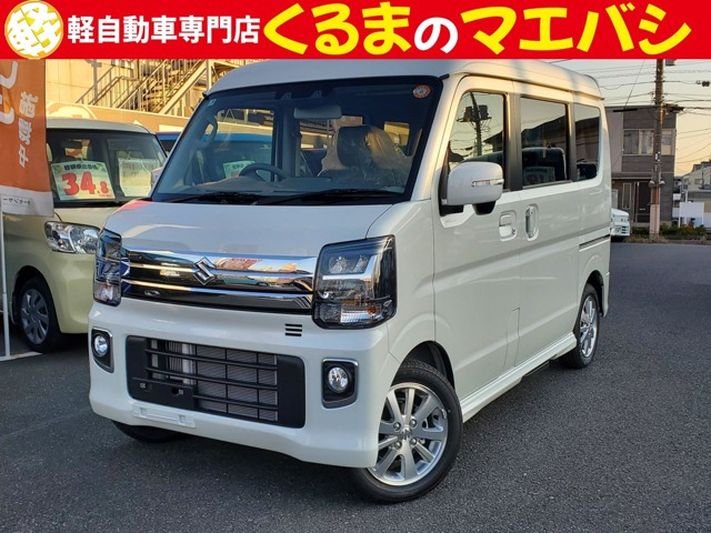 エブリイワゴン(スズキ) PZターボスペシャル ハイルーフ　届出済未使用車 衝突軽減ブレーキ シートヒ 中古車画像