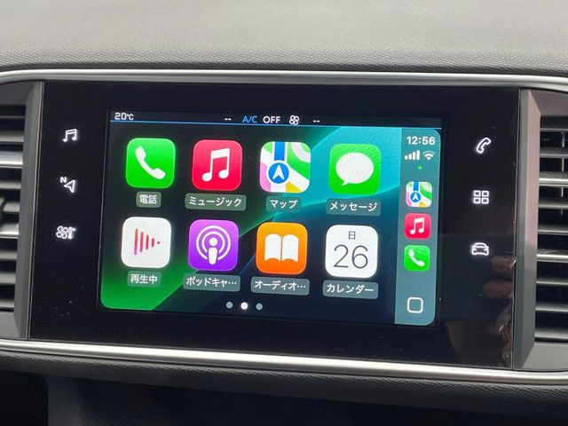 ●Apple Car Play:スマホとの有線接続で、ナビ・オーディオ再生などスマホのアプリ機能が画面でも使える便利機能です!